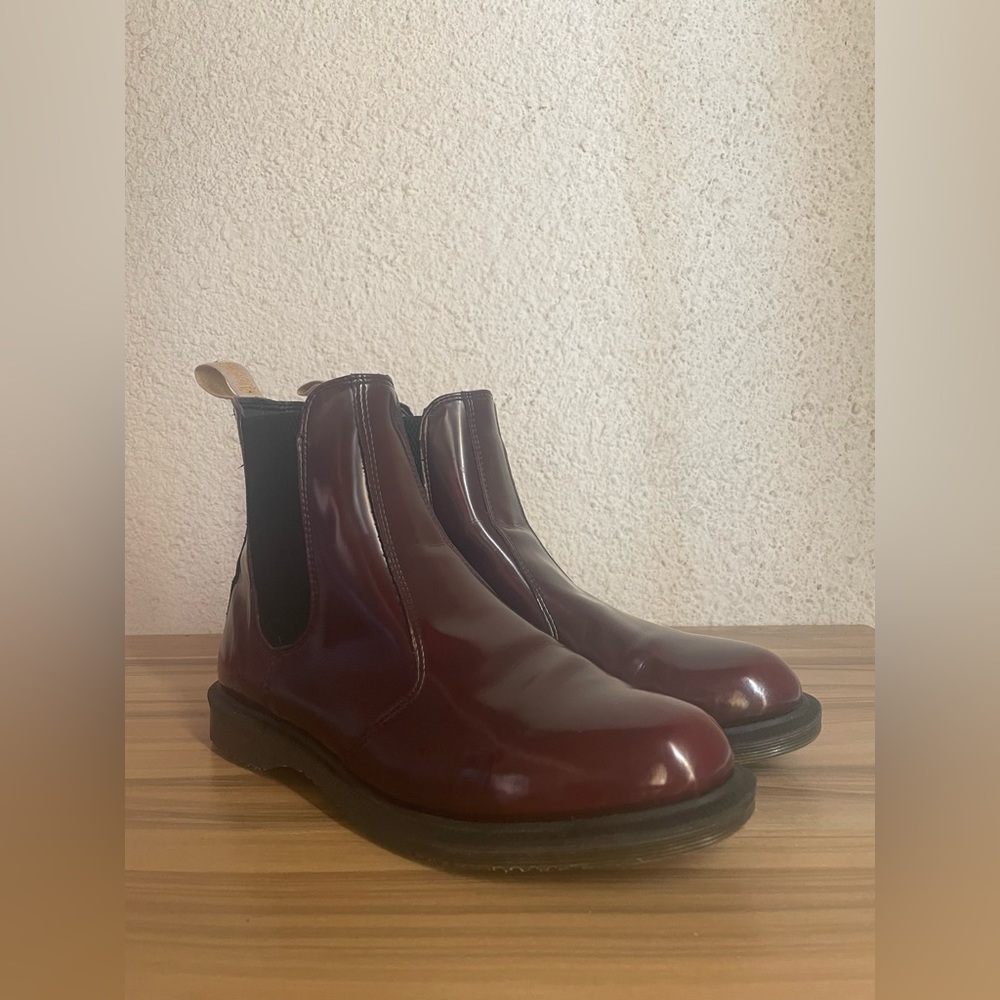 Dr. Marten Vegan Flora Chelsea Boot ‘Burgundy’
